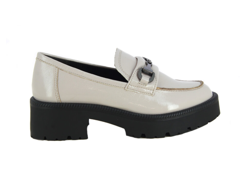 Tamaris mokasina PALE GREY PAT.