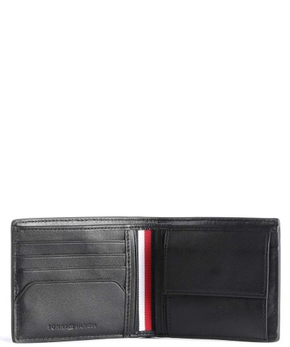Tommy Hilfiger BUSINESS LEATHER CC AND COIN Black
