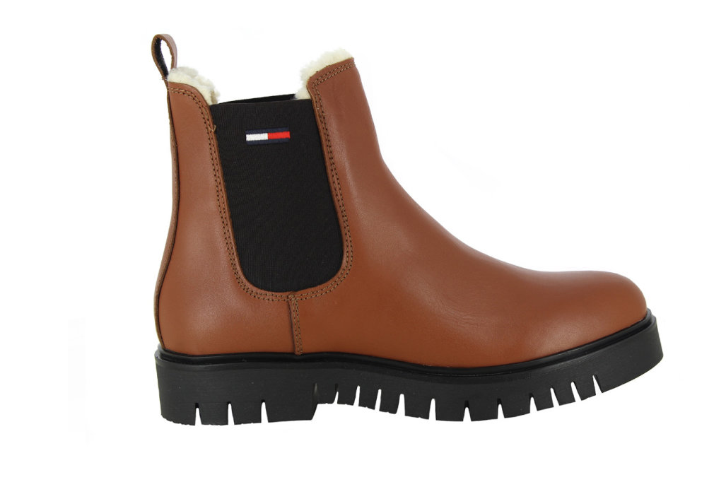 Tommy Jeans WARMLINED CHELSEA BOOT Warm Bronze