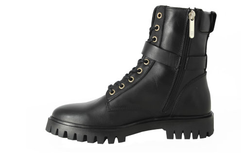Tommy Hilfiger BUCKLE LACE UP BOOT Black