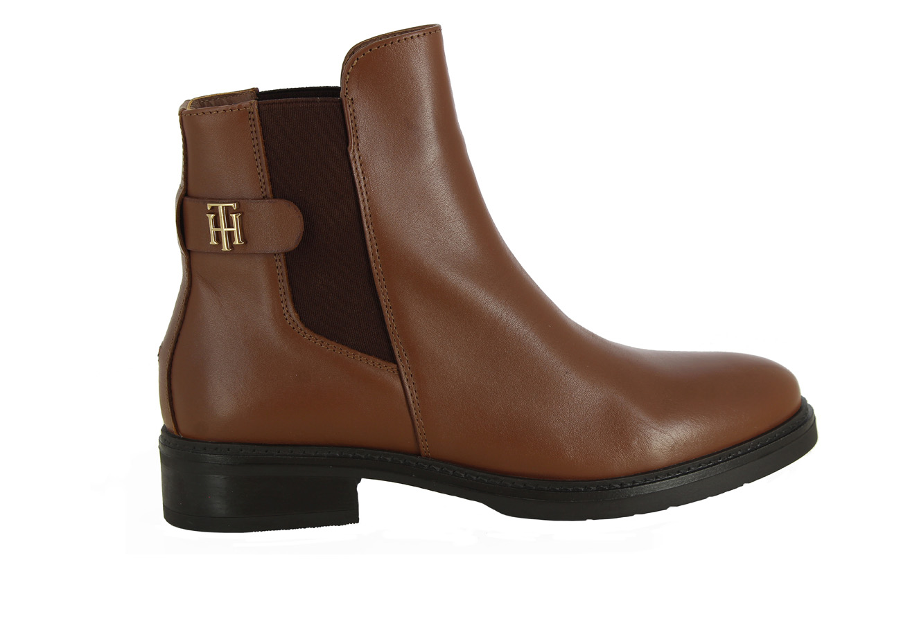 tommy hilfiger winter cognac boots