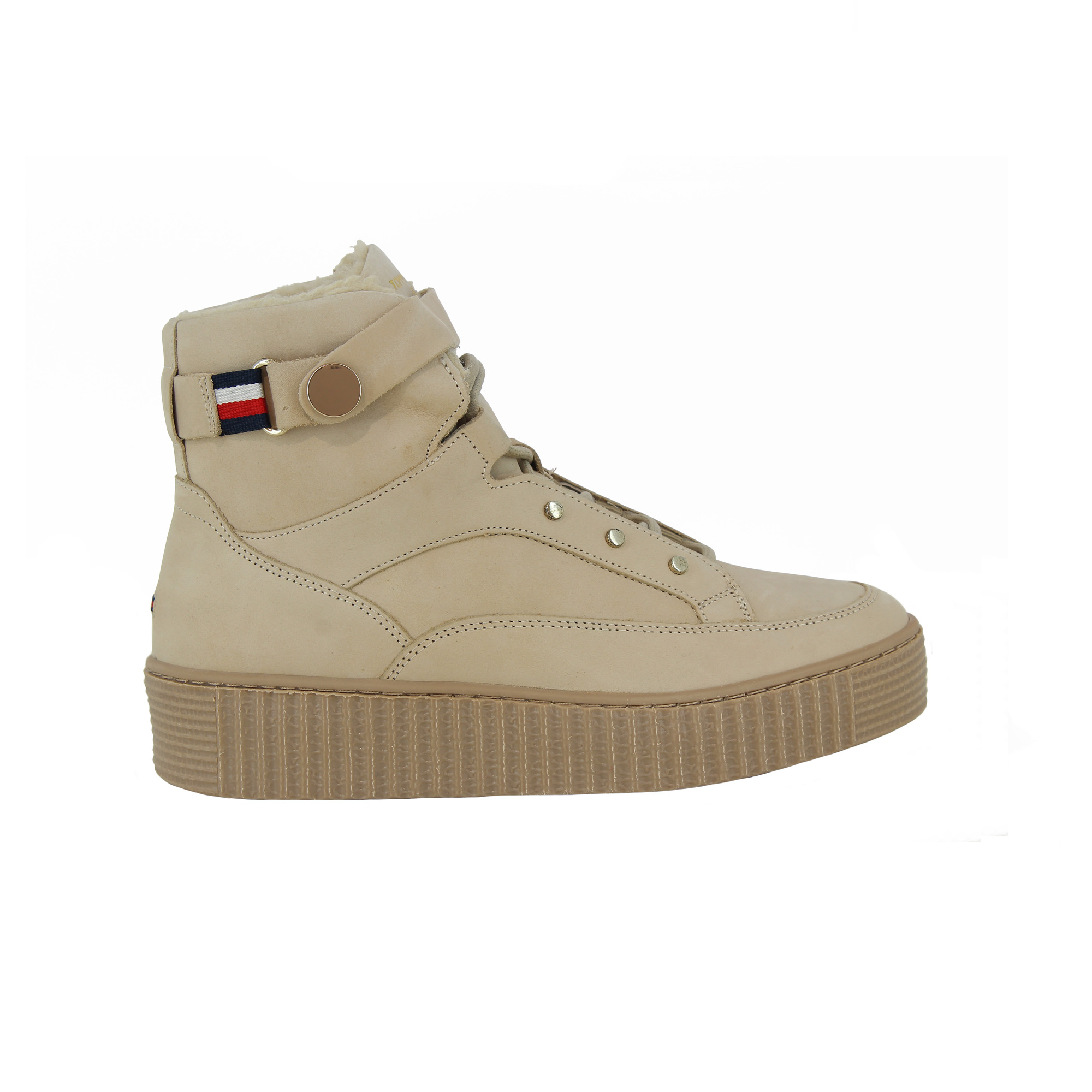 Hilfiger Beige LACE Classic Tommy WARMLINED BOOT UP