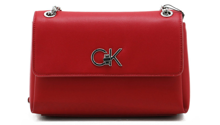 Calvin Klein RE-LOCK EW CONV CROSSBODY Racing Red