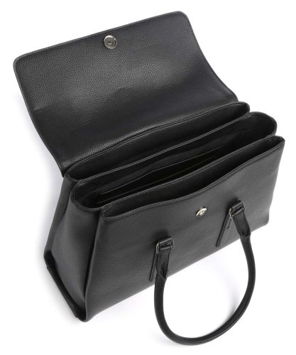 Calvin Klein CK ELEVATED SATCHEL MD Ck Black
