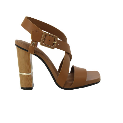 Tommy Hilfiger HARDWARE BLOCK HIGH HEEL Summer Cognac FW0FW07016-GU9