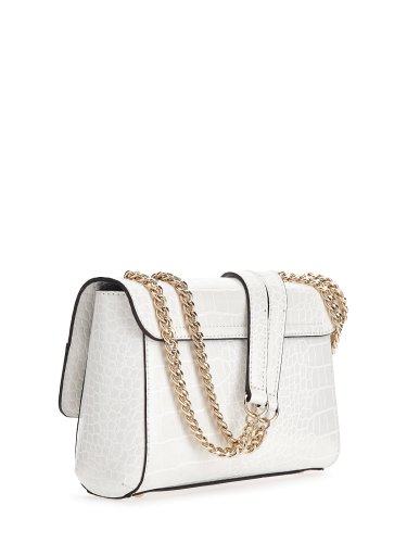 Guess NELL CROC CNVRTBLE XBODY FLAP WHI