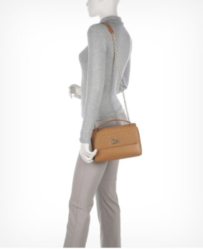 Calvin Klein RE-LOCK EW CONV CROSSBODY-EMB Brown Sugar