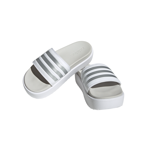 adidas adilette platform White