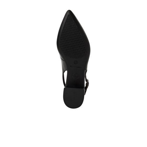 Tamaris cipela na otvorenu petu BLACK LEATHER
