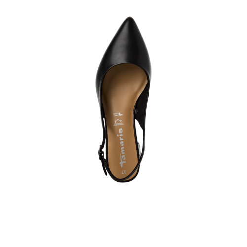 Tamaris cipela na otvorenu petu BLACK LEATHER