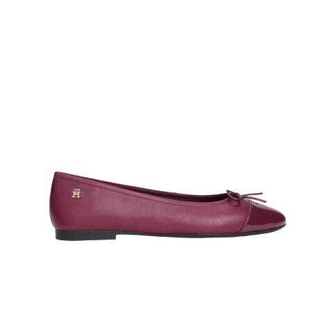 Tommy Hilfiger PATENT TOE-CAP LTHR BALLERINA FW0FW08830-H04