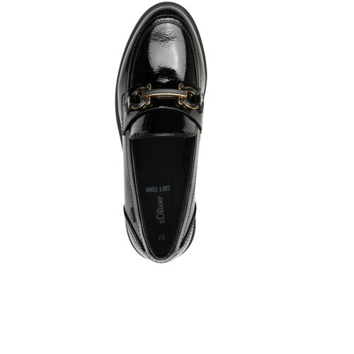 s.Oliver mokasina BLACK PATENT