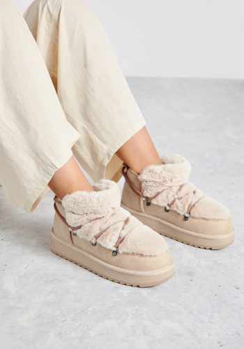 D.Franklin Nordic Trk Fur Low Beige