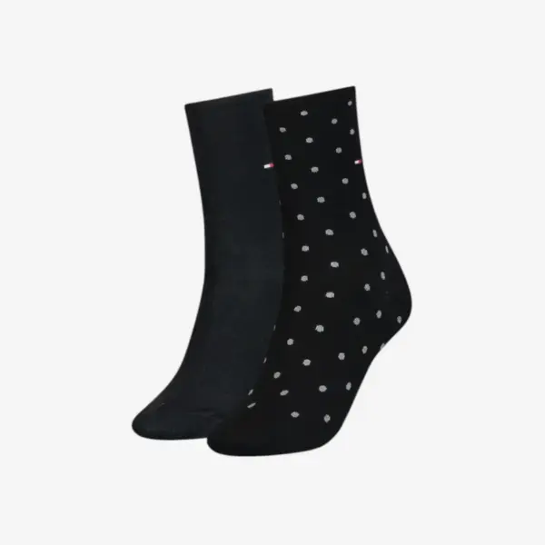 100001493-001 Tommy Hilfiger Ženske Čarape Dot 2 Para – Crne