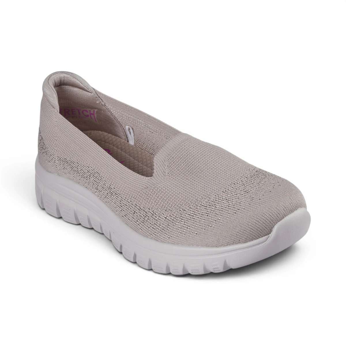 100697-TPE Ženske slip-on Skechers Graceful View Find taupe