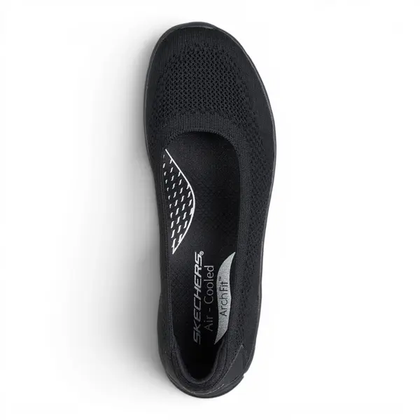 100729-BBK Ženske slip-on Arch Fit Sunny Zen Walk crne Skechers