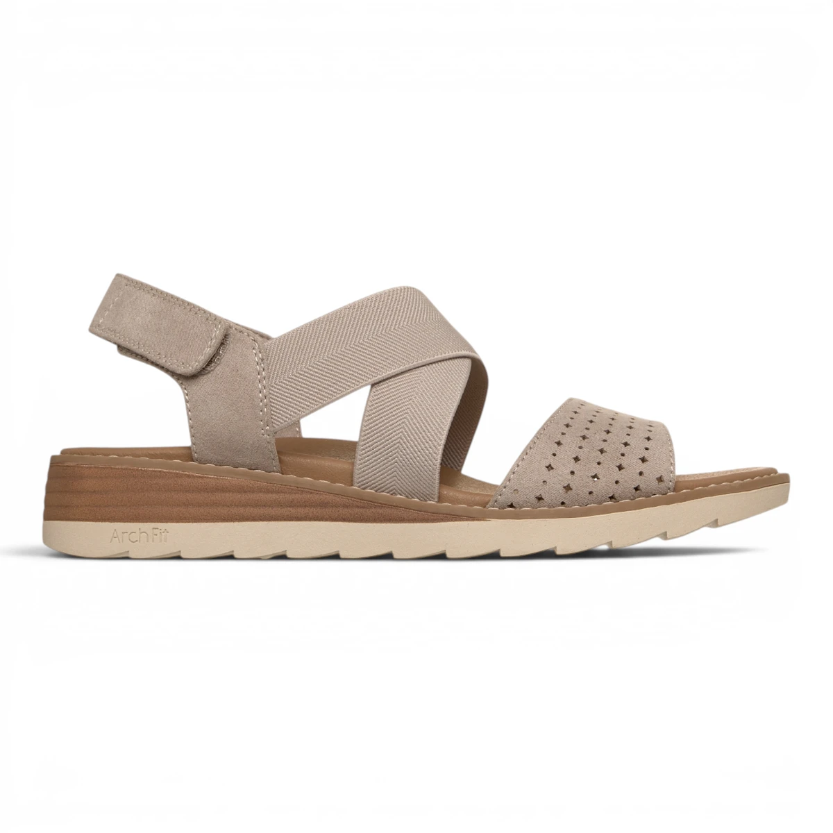 113890-TPE Ženske sandale Arch Fit Oasis B Perf taupe Skechers