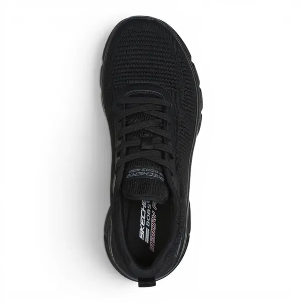 117385-BBK Ženske tenisice BOBS B Flex Hi Flying crne Skechers