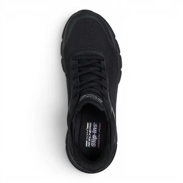 117391-BBK Ženske tenisice BOBS B Flex Hi Linear Force crne Skechers