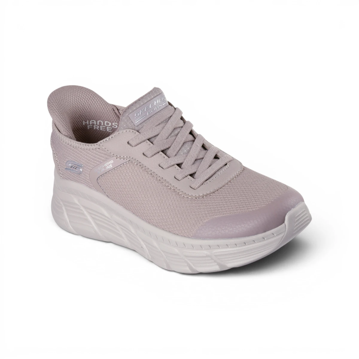 117391-TPE Ženske slip-on BOBS B Flex Hi Linear Force taupe Skechers