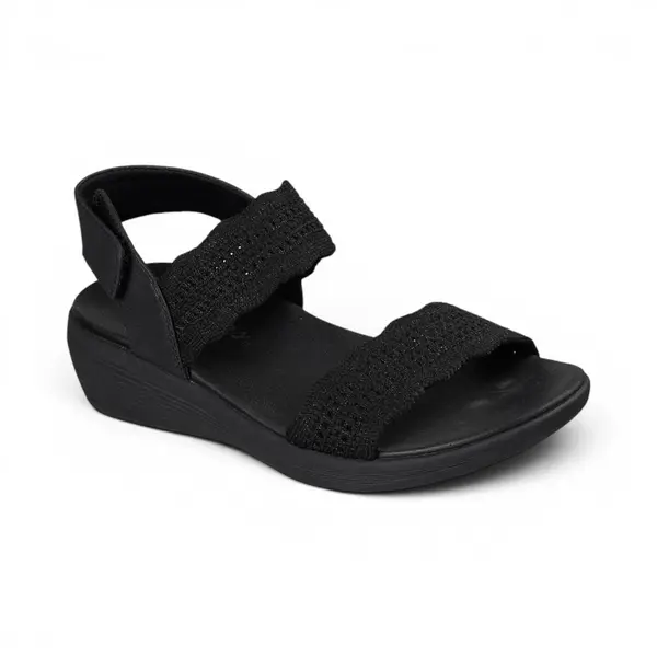 119559-BBK Crne ženske sandale Arya Favorite Finds – Skechers