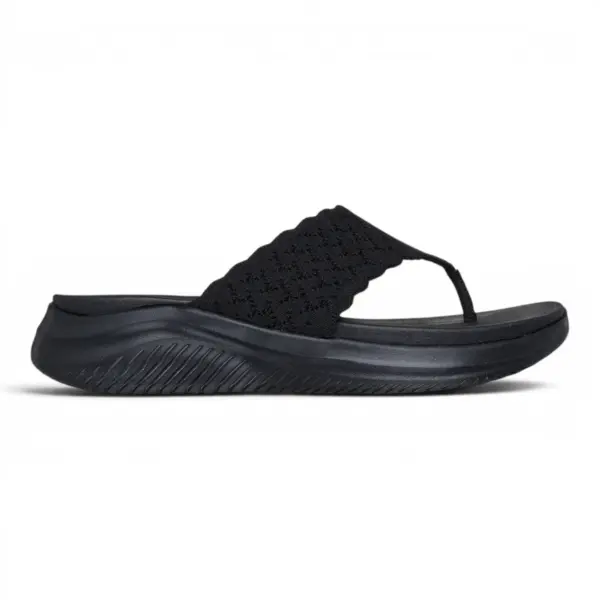 Crne ženske natikače Ultra Flex 3.0 Sandal Rhythm – Skechers
