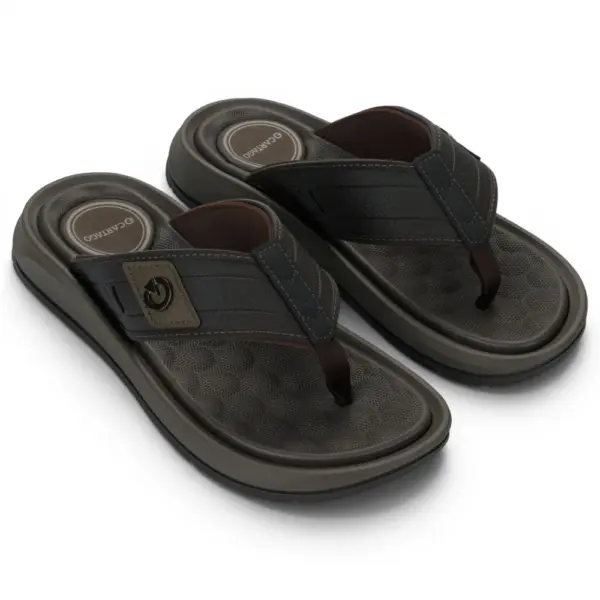 12536-BR799 Cartago santorini viii thong ad brown/bronze