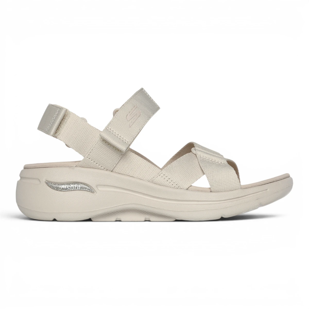 140808-NAT Bež ženske sandale GO WALK Arch Fit Sandal Attraction – Skechers