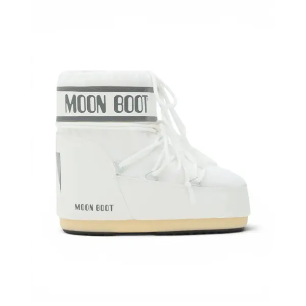 1409340-A009 Moon Boot Icon Low Nylon White Mono