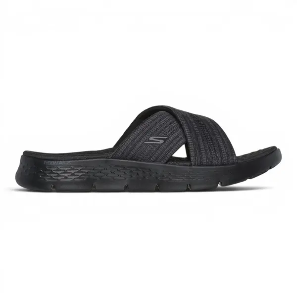141420-BKGY Crno-sive ženske natikače GO WALK Flex Sandal Impress – Skechers