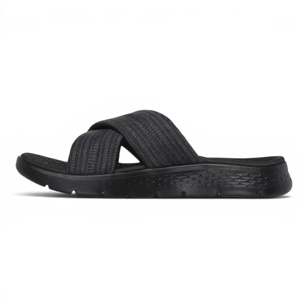 141420-BKGY Crno-sive ženske natikače GO WALK Flex Sandal Impress – Skechers