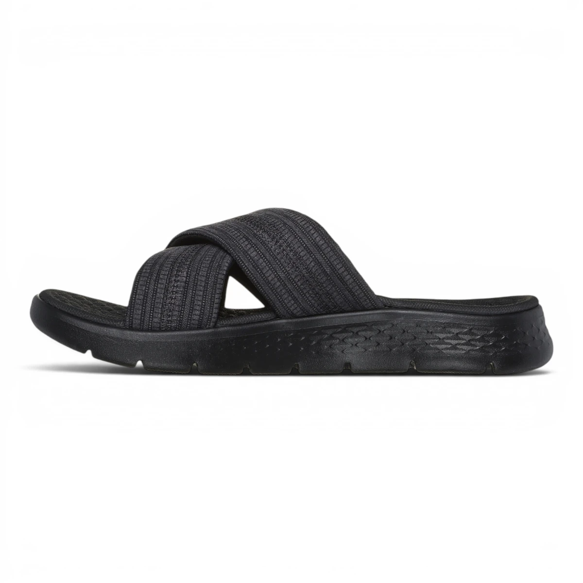 141420-BKGY Crno-sive ženske natikače GO WALK Flex Sandal Impress – Skechers