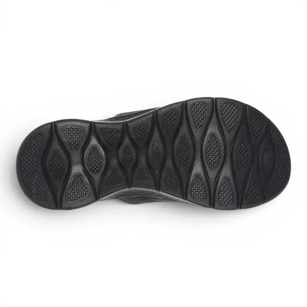 141420-BKGY Crno-sive ženske natikače GO WALK Flex Sandal Impress – Skechers