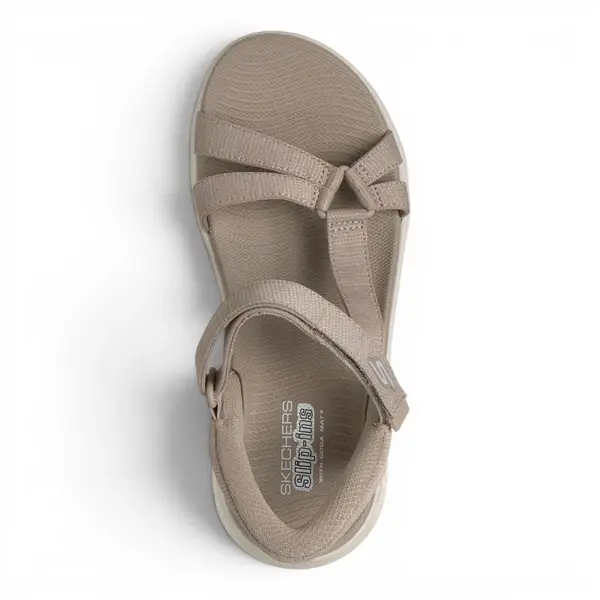 141481-TPE Taupe ženske Slip-ins sandale GO WALK Flex Sandal Illuminate – Skechers