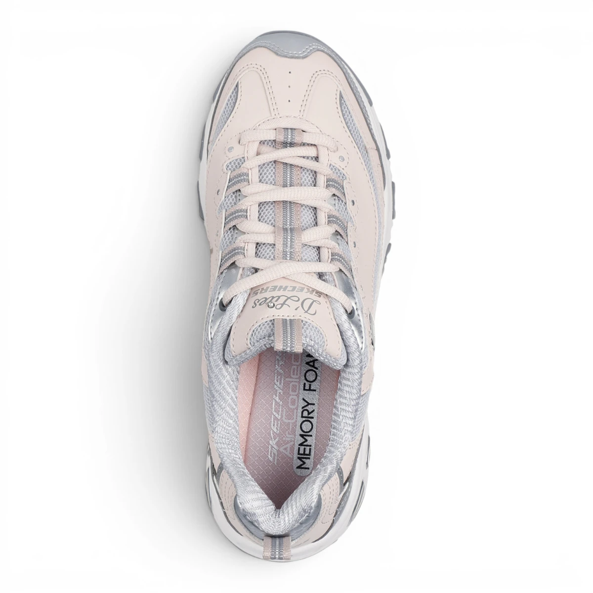 150246-NTSL Rozo-srebrne ženske tenisice D'Lites Chromatic – Skechers
