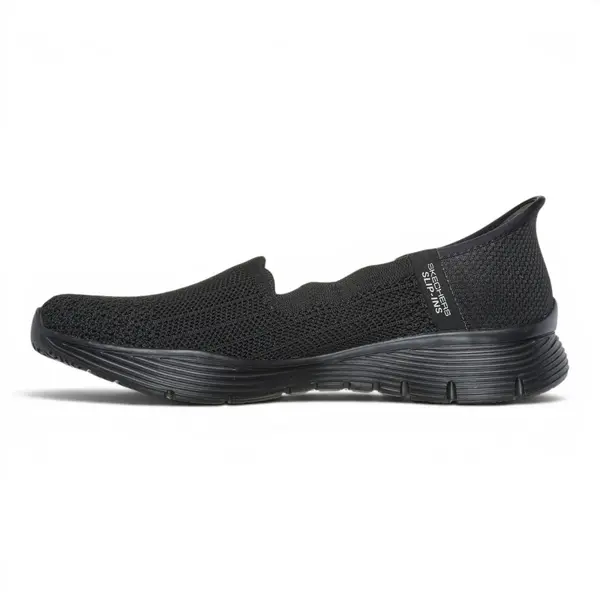 158980-BBK Crne ženske mokasine Seager Believe It – Skechers