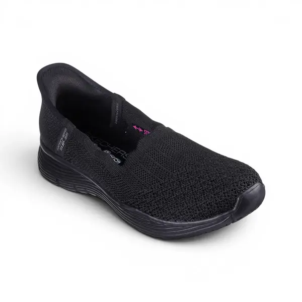 158980-BBK Crne ženske mokasine Seager Believe It – Skechers