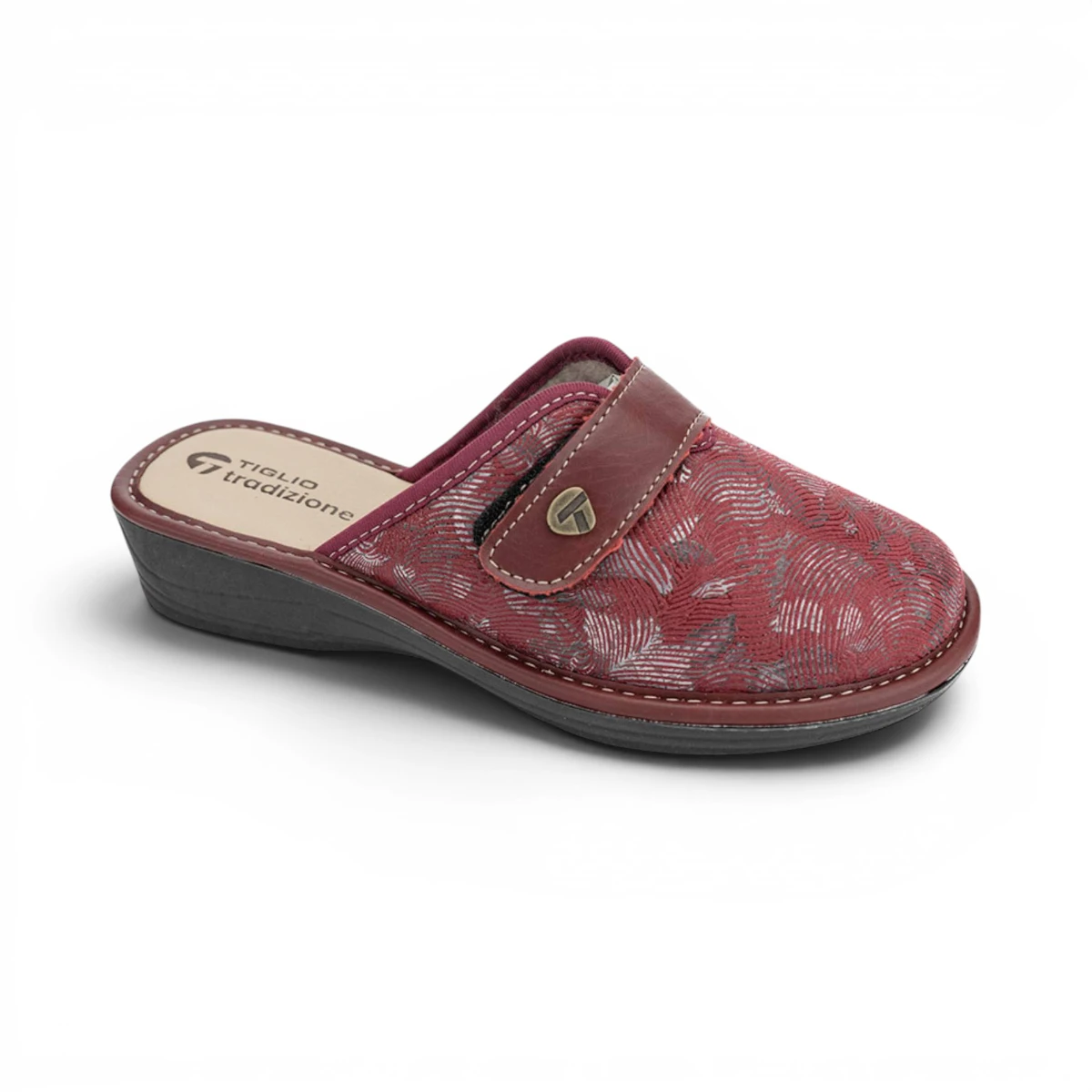 1695-BORDO-410 Tiglio papuče Bordo