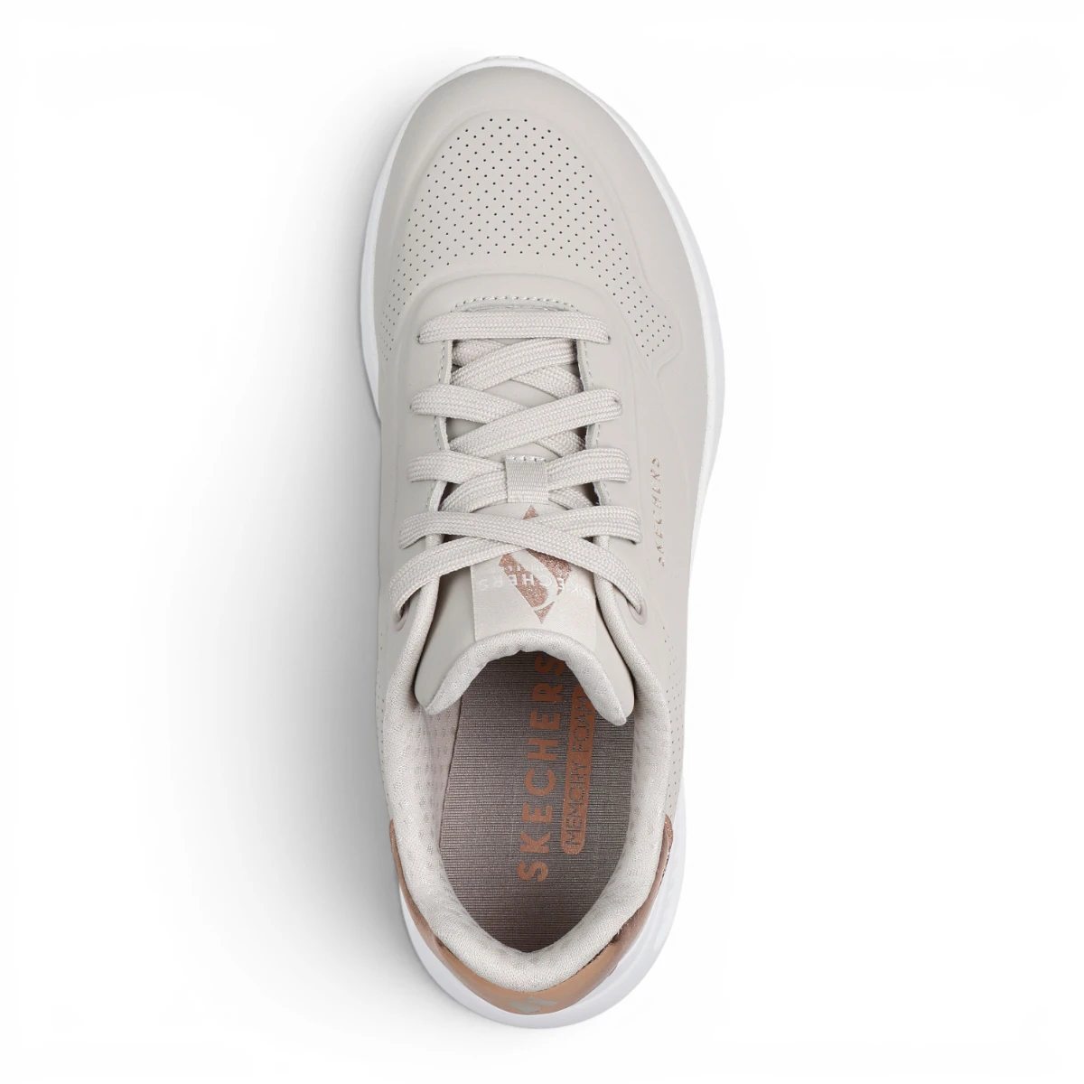 177291-NAT Bež ženske tenisice Uno Lite Shimmer Along – Skechers