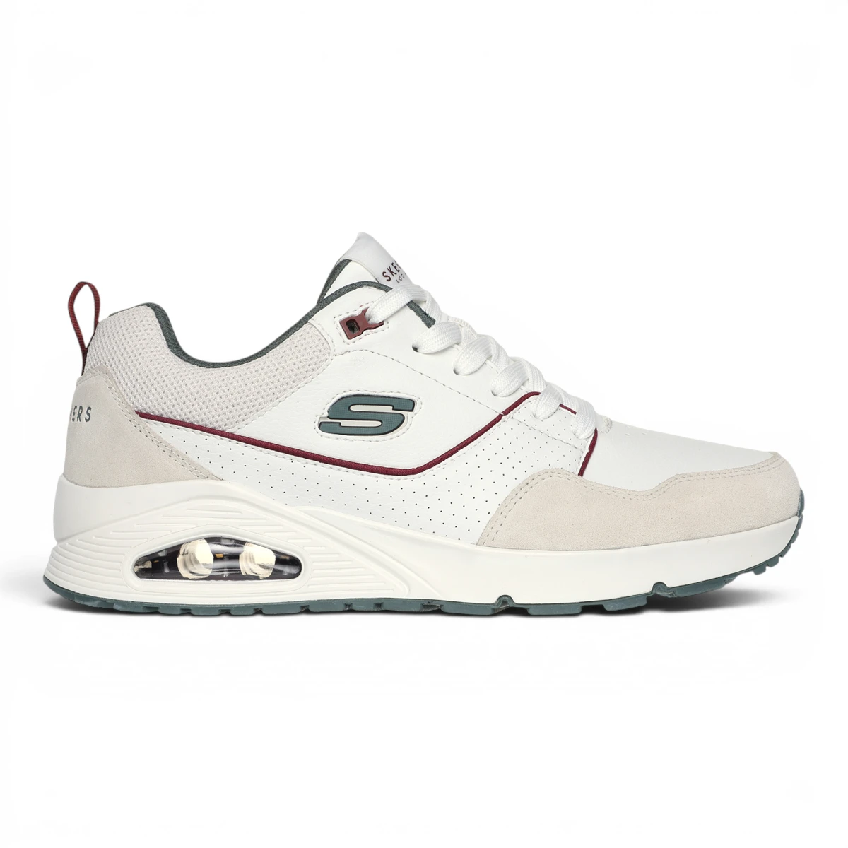 183020-WGR Bijelo-sive muške tenisice Uno Retro One – Skechers