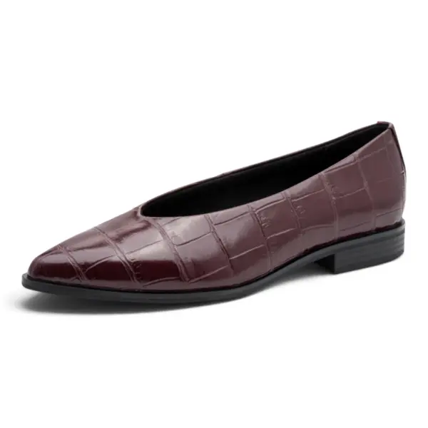 Ženske balerinke Marco Tozzi – Bordo Croco