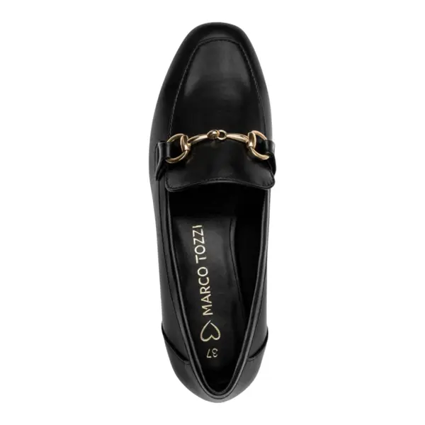 2-24213-41-085-Marco Tozzi mokasina BLACK/GOLD