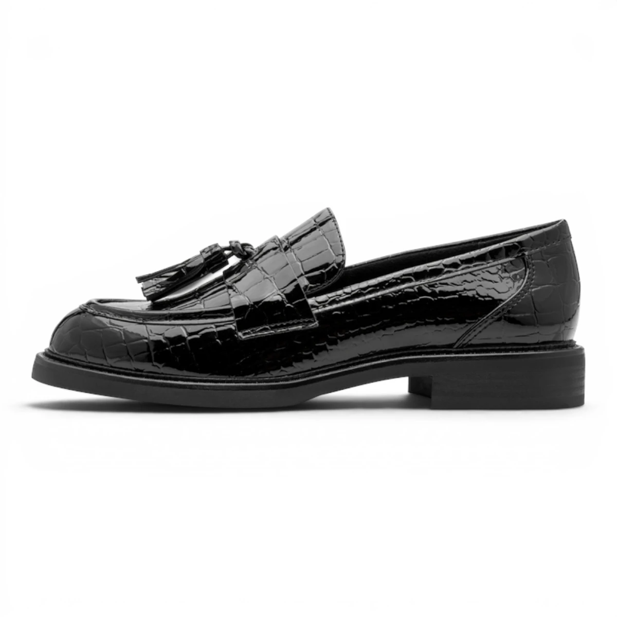 2-24300-47-068 Marco Tozzi ženska mokasina BLACK CROC.PAT