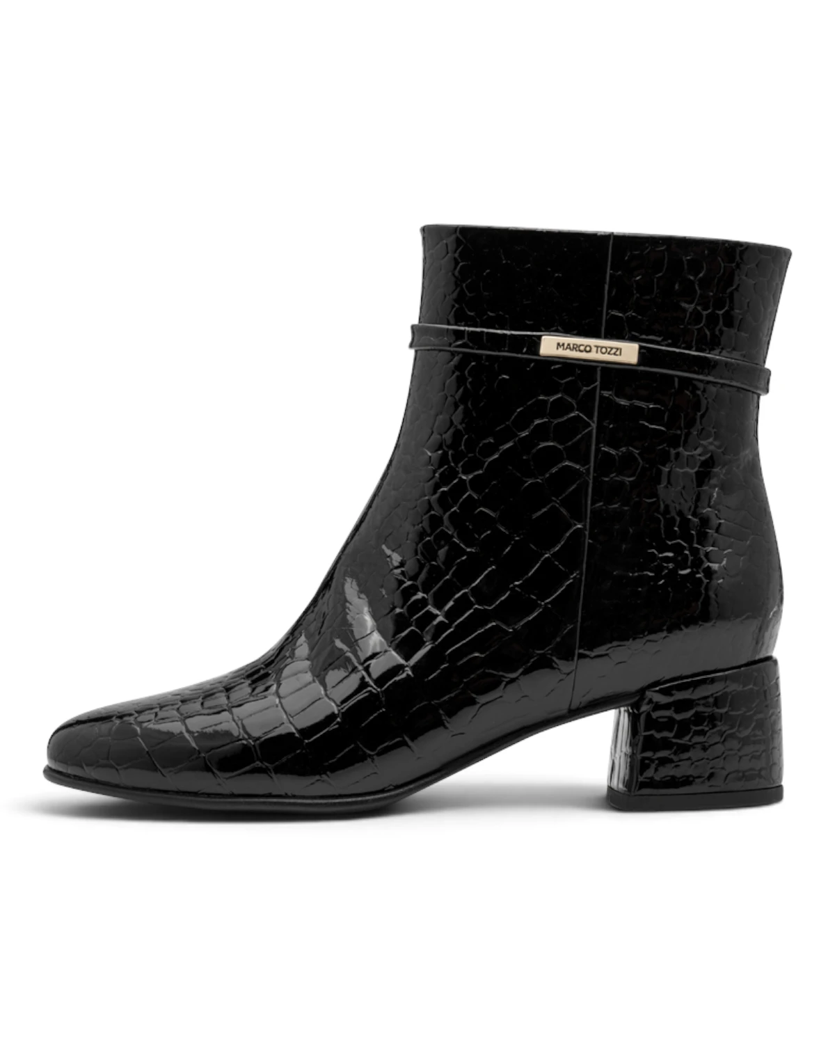 2-25353-47-068 Marco Tozzi ženska gležnjača BLACK CROC.PAT