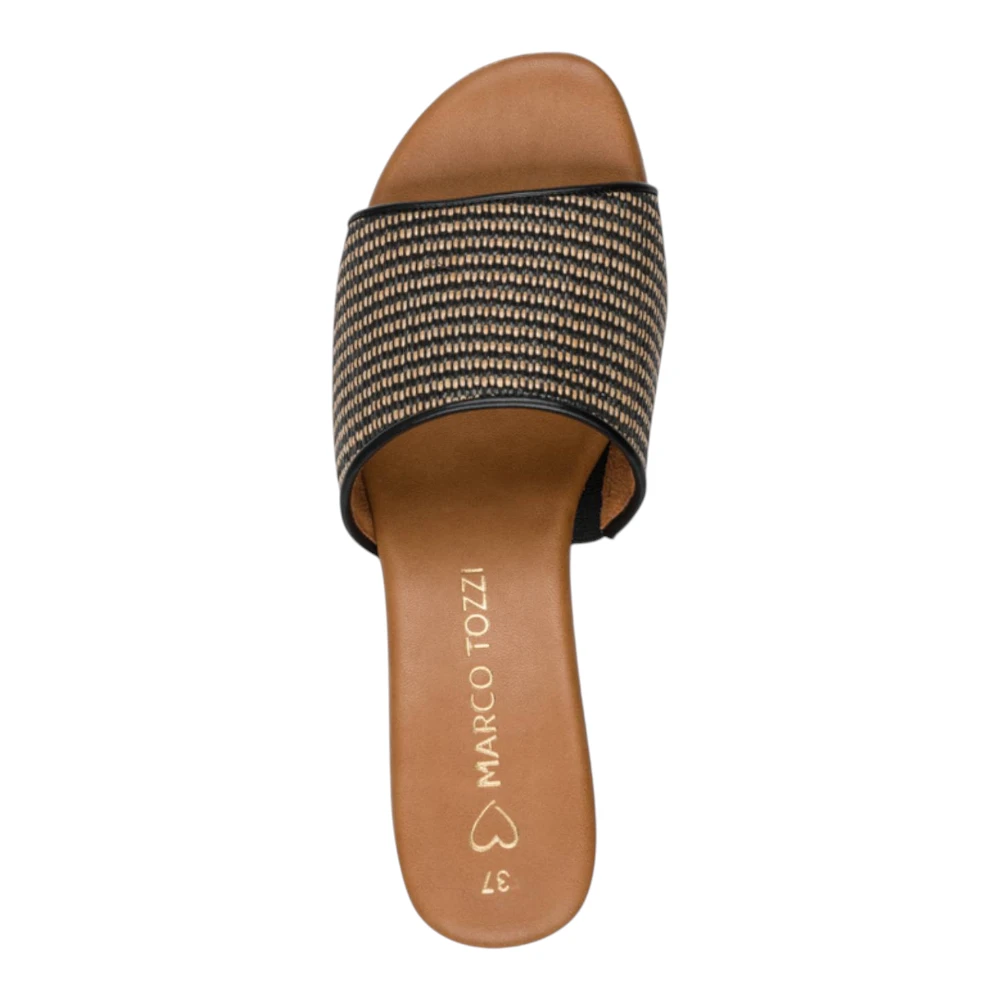 2-27260-46-098 Marco Tozzi Ženska natikača Black/Beige/Gold
