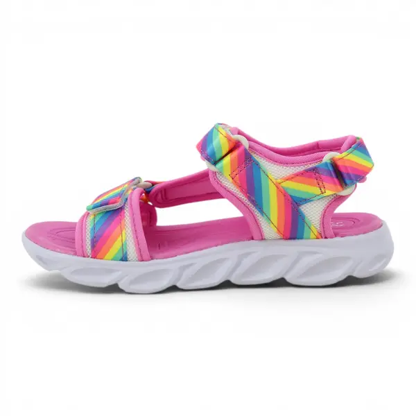 20218L-MLT Hypno-Flash Rainbow Lights dječje sandale roze – Skechers