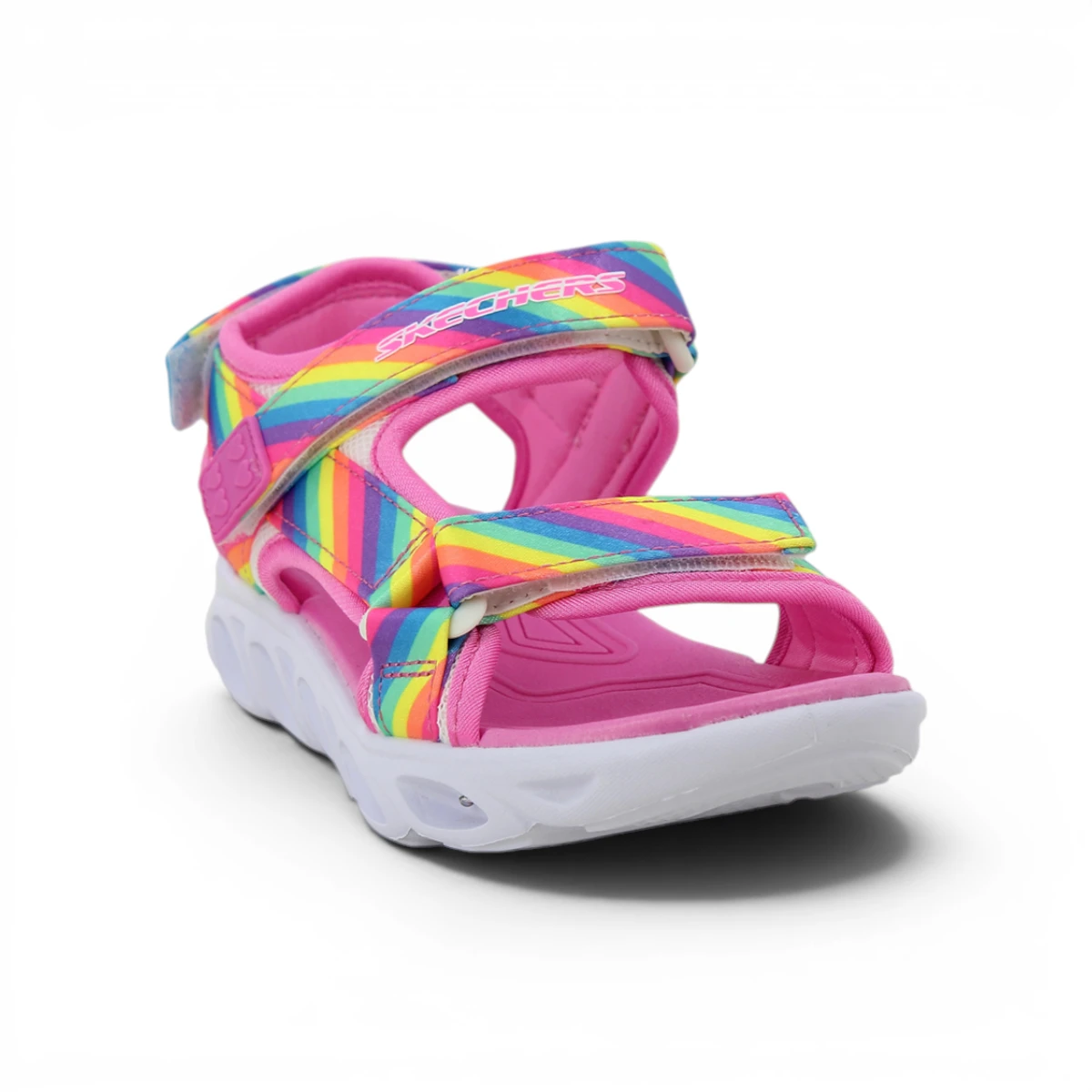 20218L-MLT Hypno-Flash Rainbow Lights dječje sandale roze – Skechers
