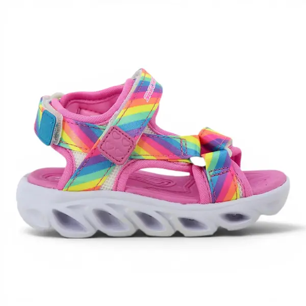 20218N-MLT Hypno-Splash Rainbow Lights roze dječje sandale – Skechers