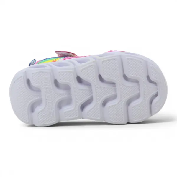 20218N-MLT Hypno-Splash Rainbow Lights roze dječje sandale – Skechers