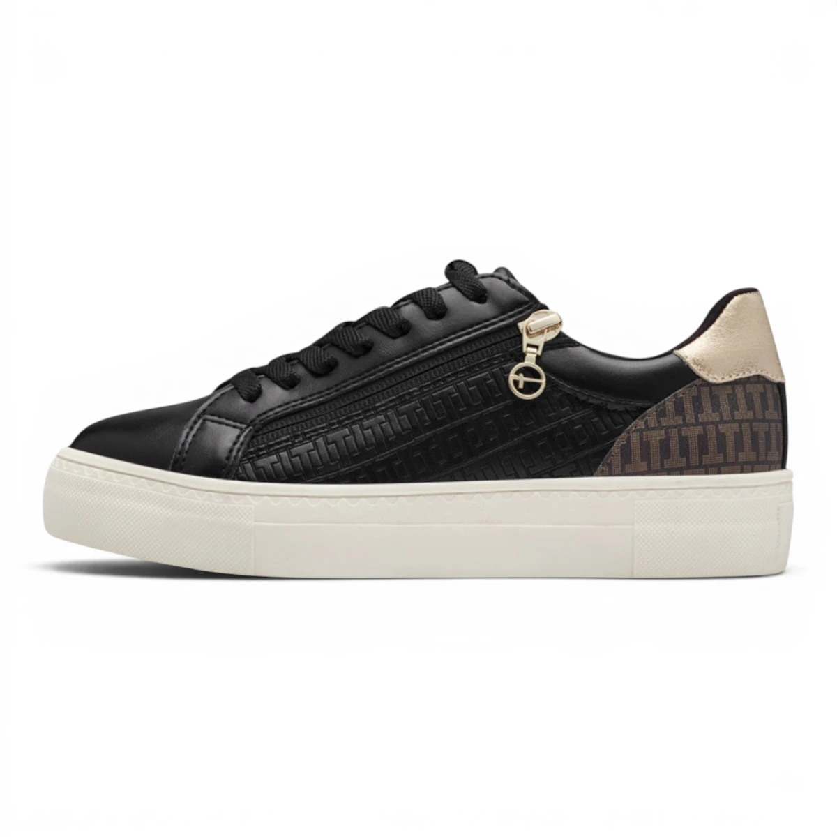 23313-41-048 Tamaris ženske tenisice Schnürer BLACK/GOLD